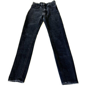 Zara Woman Premium Denim Collection Skinny Jeans Size 6 Black Stretch